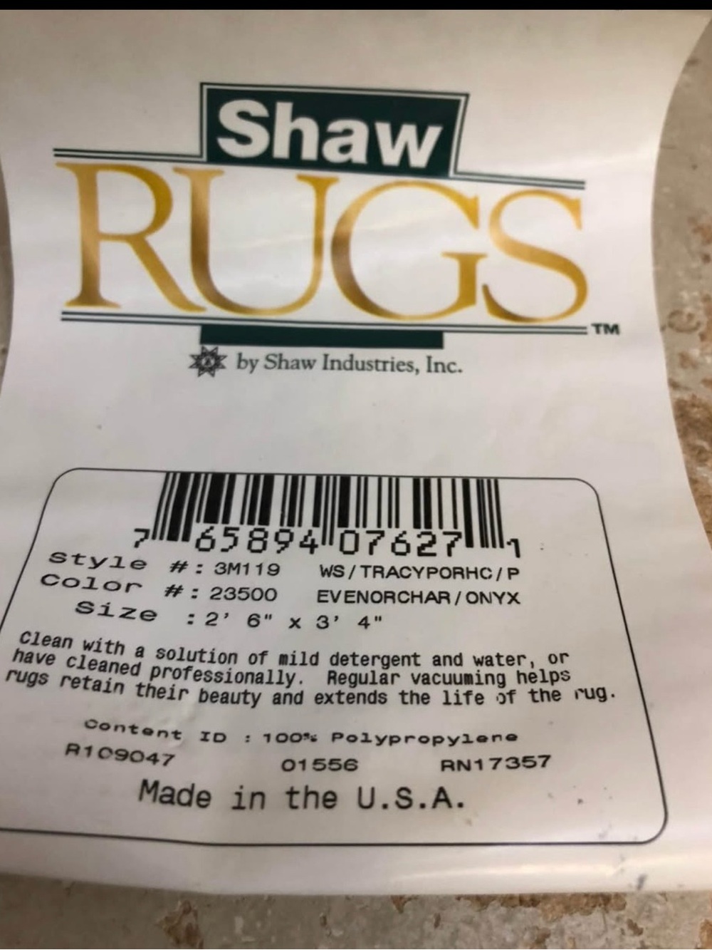 Shaw Black Rug with Apple πππ Pattern - Picture 2 of 3